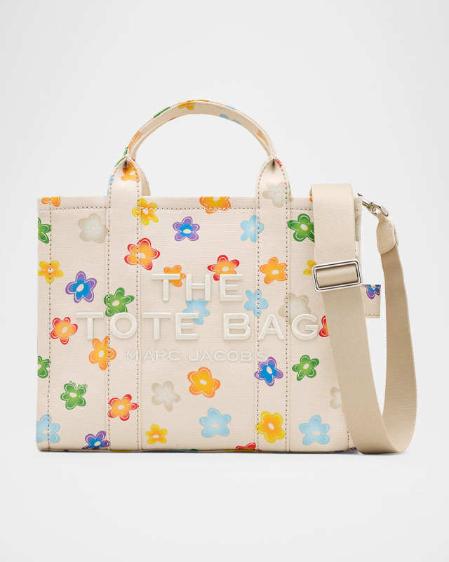 Wild Daisy-Print Canvas Tote Bag
